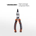 VANQUISH Premium | Heavy Duty | Professional High-Leverage Longnose Pliers