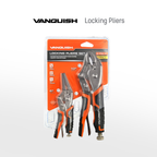 VANQUISH Premium | Heavy Duty | Professional Locking Pliers Set of 2