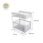 NEST DESIGN LAB Premium 2 Tier Kitchen Basket Storage