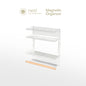 Nest Design Lab Premium 2 Tier Magnetic Organizer Rack Metal 34cm - Black