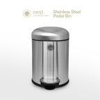 NEST DESIGN LAB Premium Stainless Steel Pedal Bin 12L