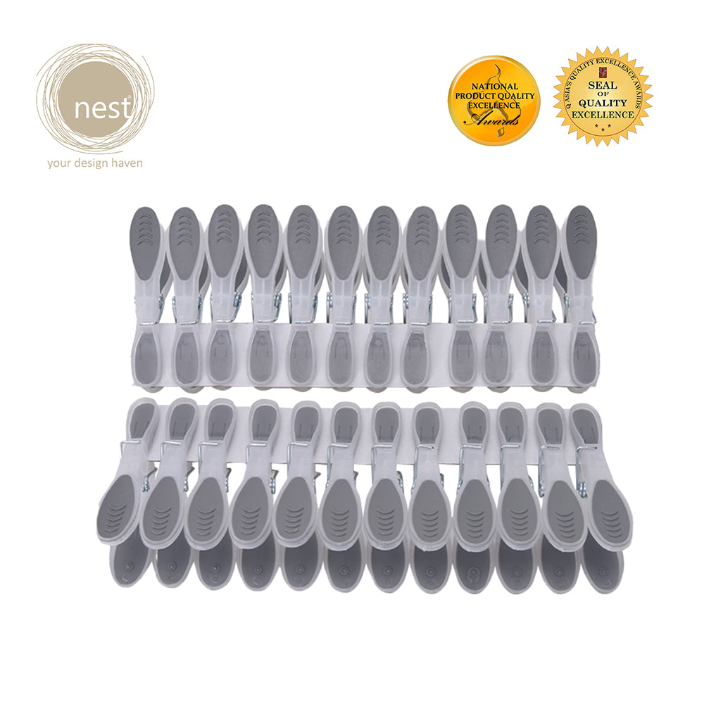 NEST DESIGN LAB Premium | Heavy duty | Durable Clothes Pin Set of 24