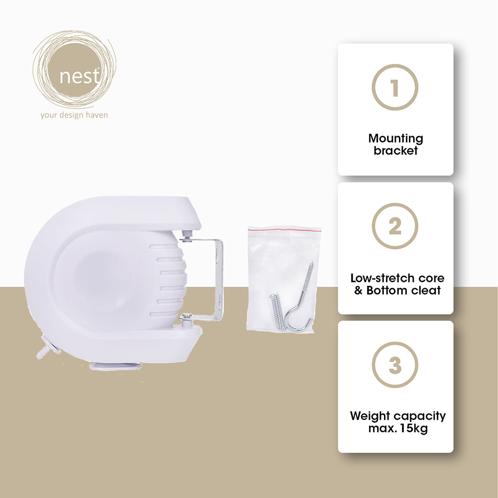 NEST DESIGN LAB Clothes Line Retractable 13 meters Premium | Heavy duty | Durable   Amazing Gift Idea For Any Occasion!