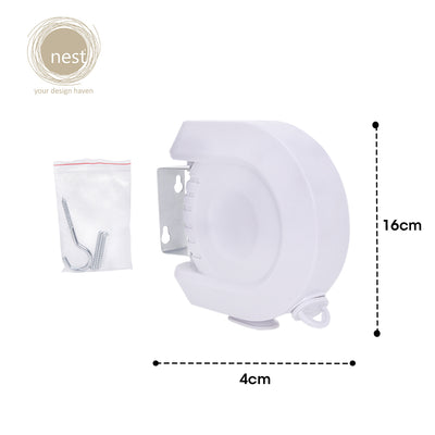 NEST DESIGN LAB Clothes Line Retractable 13 meters Premium | Heavy duty | Durable   Amazing Gift Idea For Any Occasion!
