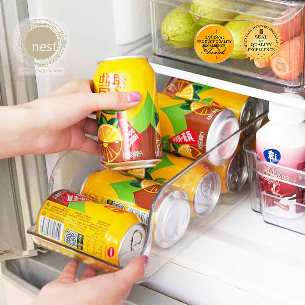 NEST DESIGN LAB Premium Soda Can Refrigerator Organizer