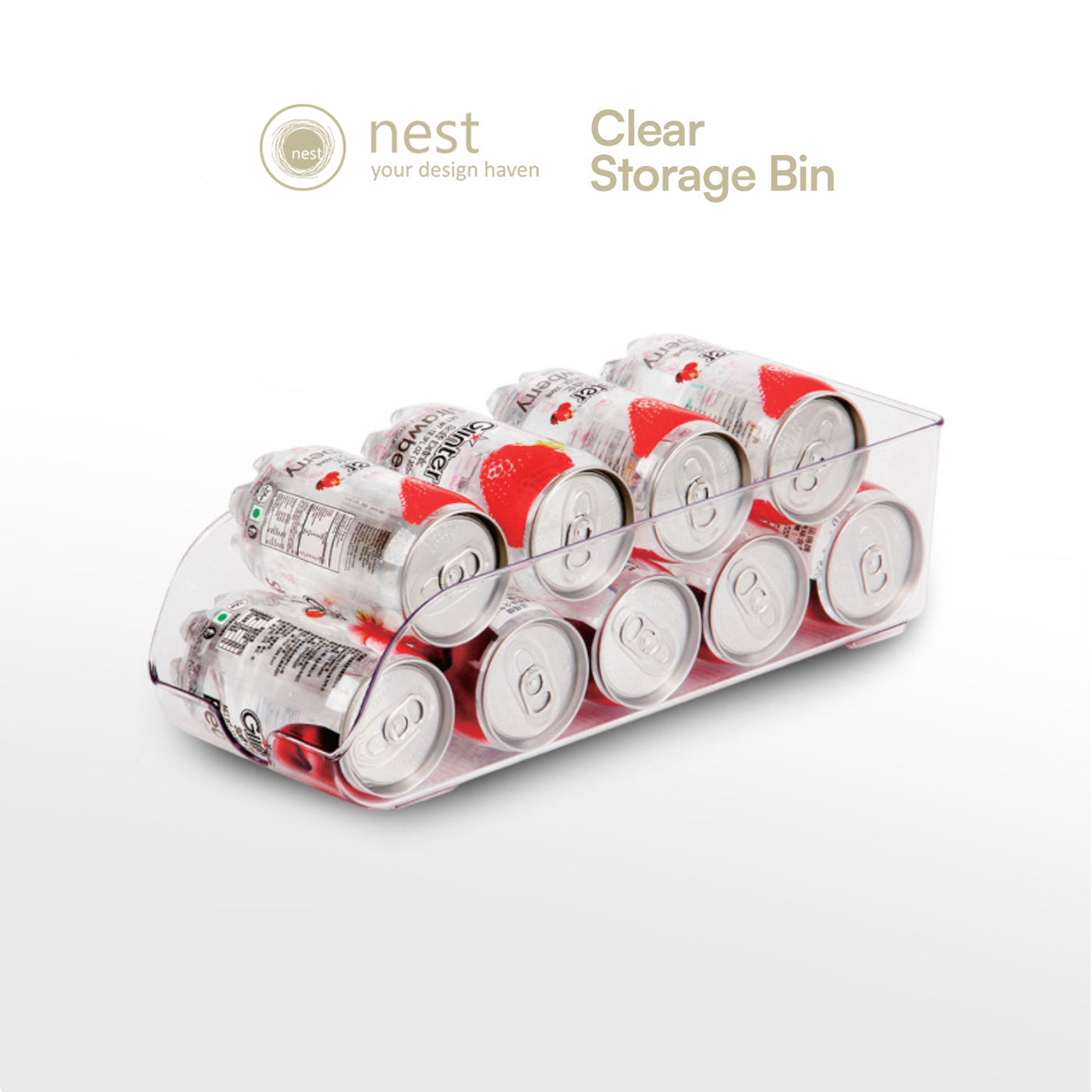 NEST DESIGN LAB Premium Soda Can Refrigerator Organizer