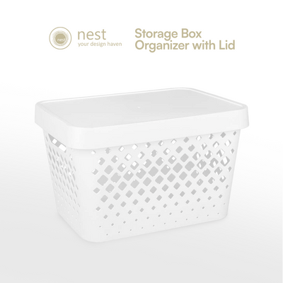 NEST DESIGN LAB Premium Storage Box Organizer with Lid 4.2L/10.5L/16.5L