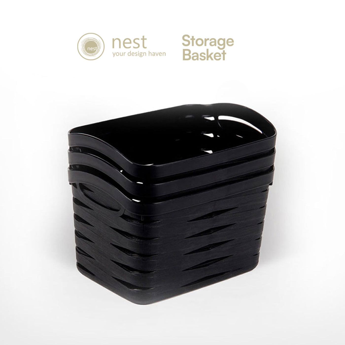 NEST DESIGN LAB Premium Storage Basket 12L Set of 3