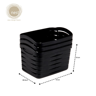 NEST DESIGN LAB Premium | Heavy duty | Durable Storage Basket 12L Set of 3