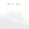 NEST DESIGN LAB Vanity Kit Storage Organizer Bin - White