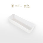 NEST DESIGN LAB Vanity Kit Storage Organizer Bin - White