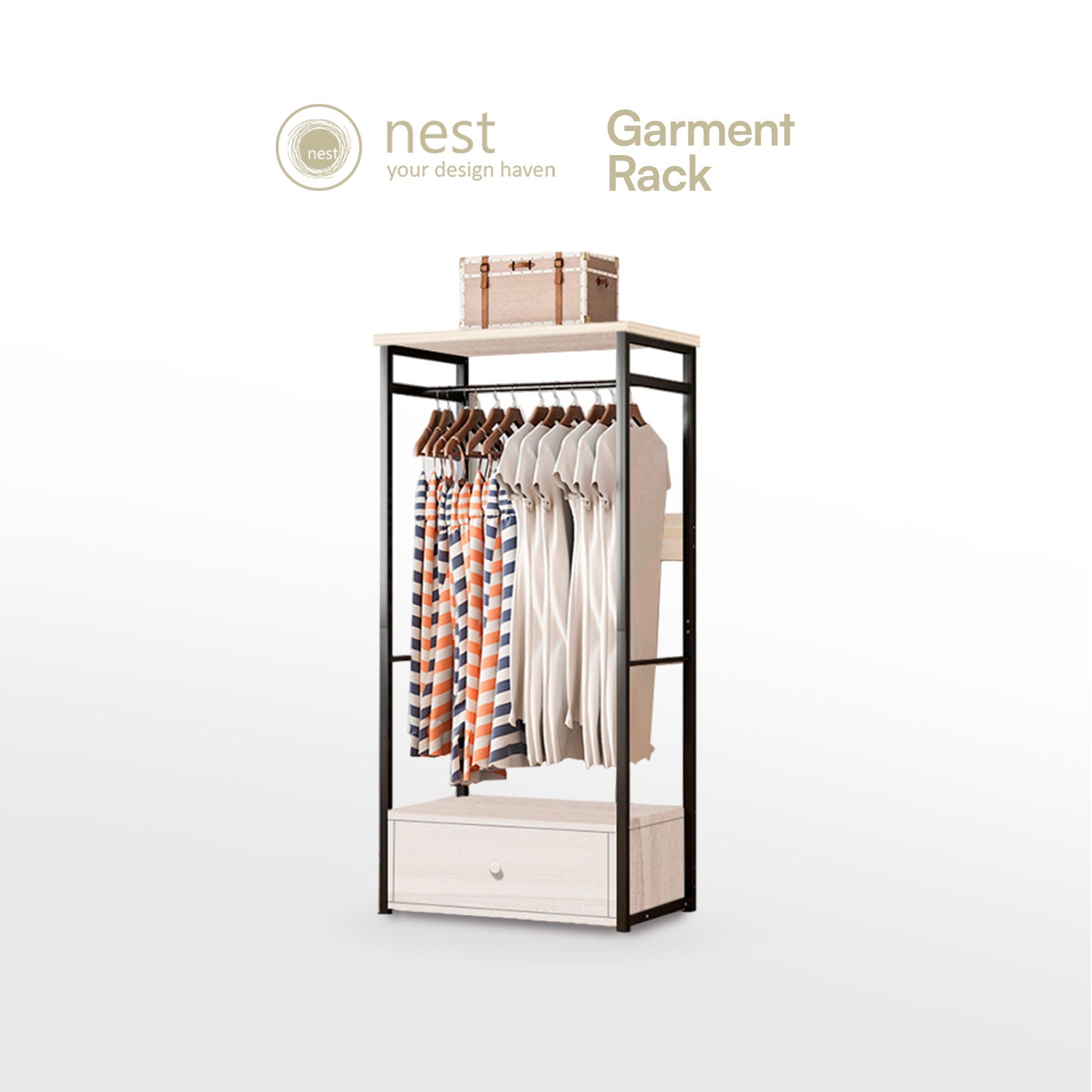 Nest Design Lab Premium Garment Shelf Rack