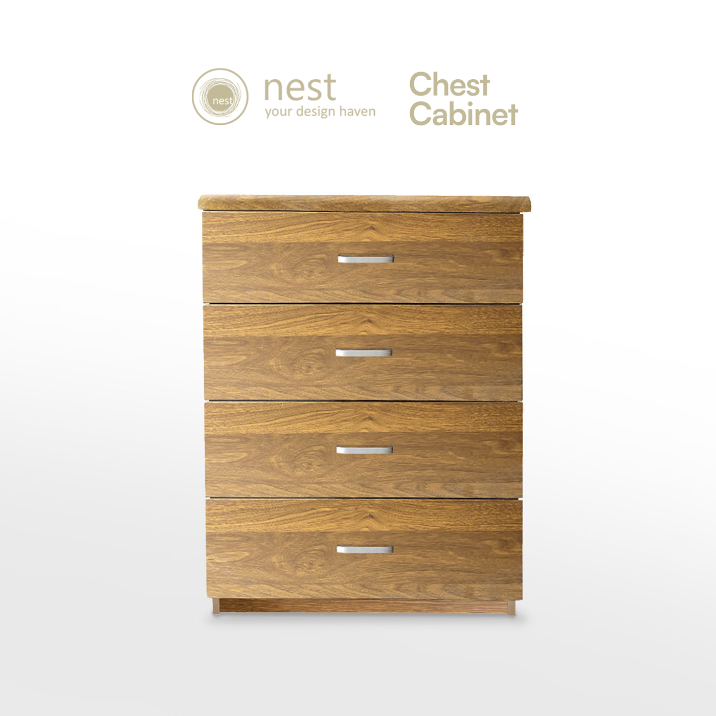 NEST DESIGN LAB Premium 4 Layer Chest TV Cabinet Drawer Wenge