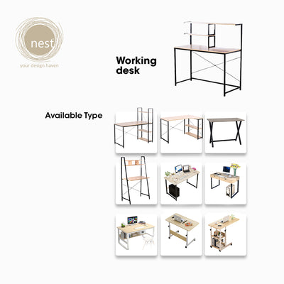 NEST DESIGN LAB 2 Tier Working Desk Shelves