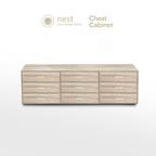 NEST DESIGN LAB Premium 3 Layer Drawer Chest TV Cabinet