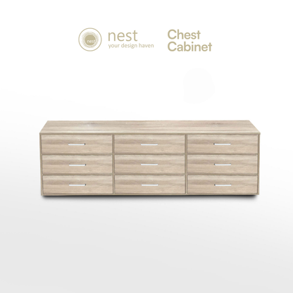 NEST DESIGN LAB Premium 3 Layer Drawer Chest TV Cabinet