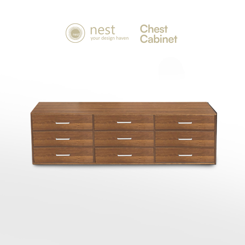 NEST DESIGN LAB Premium 3 Layer Drawer Chest TV Cabinet