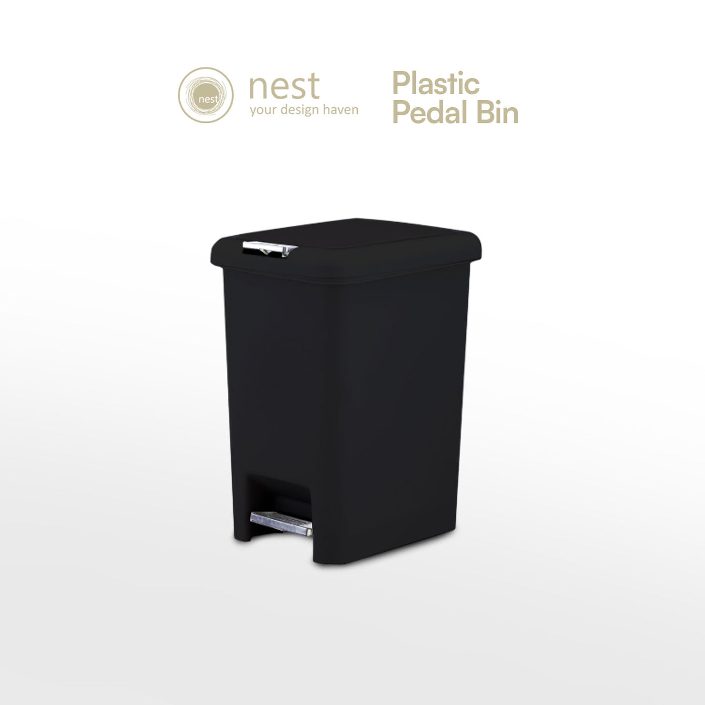 NEST DESIGN LAB Premium Pedal Bin Plastic