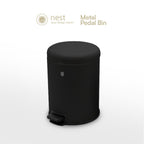 NEST DESIGN LAB Pedal Bin 5L - Premium Metal Soft Close Lid