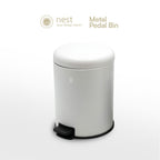 NEST DESIGN LAB Pedal Bin 5L - Premium Metal Soft Close Lid