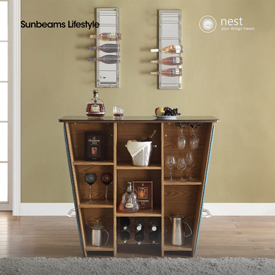NEST DESIGN LAB Counter Bar 120 x 48 x 104cm Set of 3 Made in Taiwan Condo Living Modern Italian Design Amazing Gift Idea For Any Occasion!