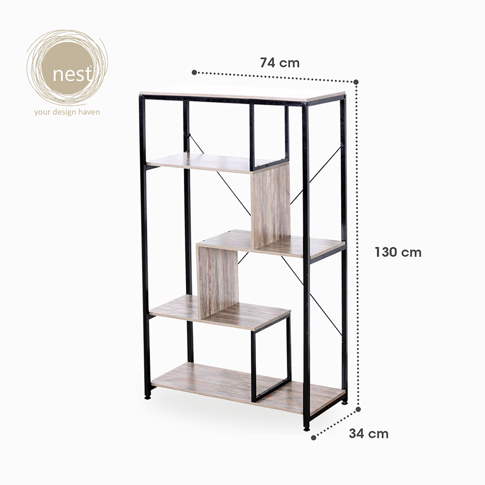NEST DESIGN LAB Lab Multi- Layer Display Shelve 74x34x130cm Condo Living Modern Italian Design Amazing Gift Idea For Any Occasion