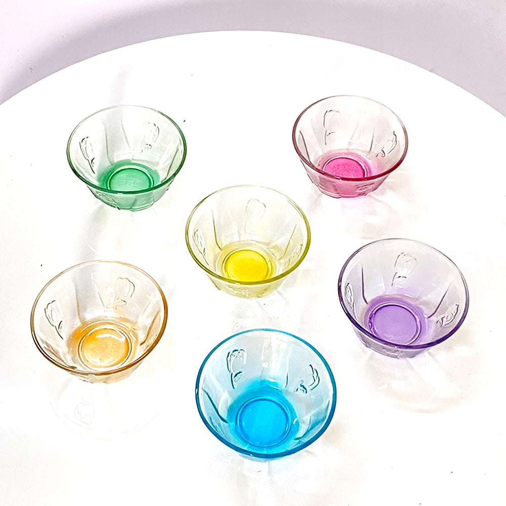 OSH Colorful Glass Bowl Set of 6