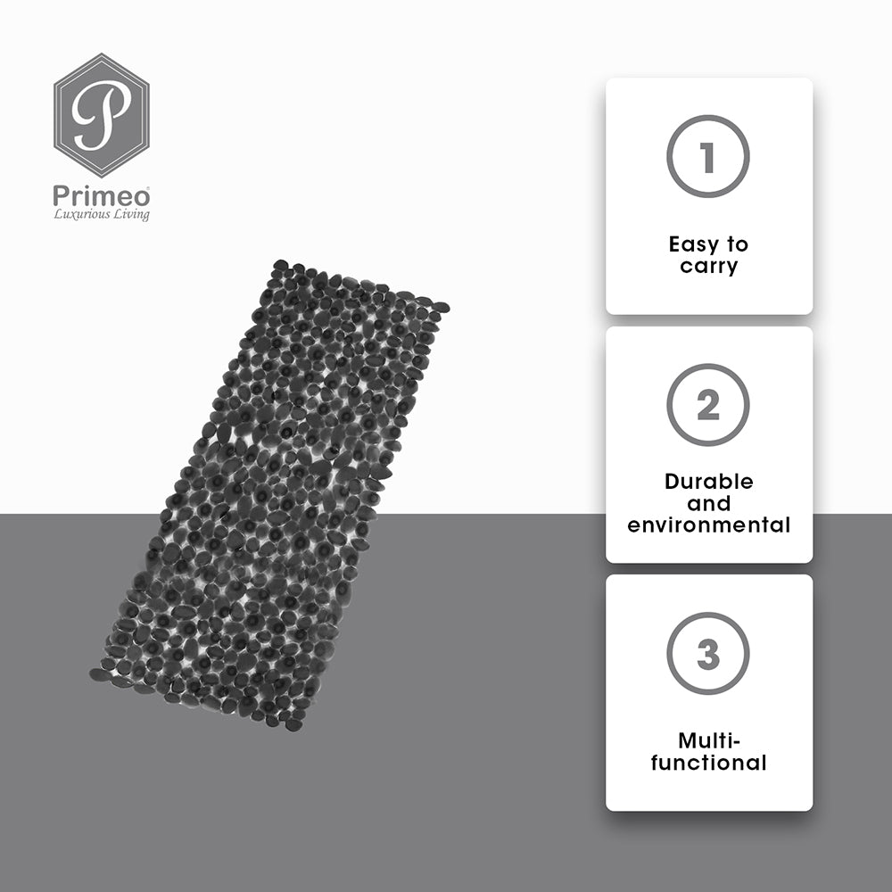 PRIMEO Premium PVC Bath Mat w/ Suction Multi-Purpose Mat 70x35cm Modern Italian Design Amazing Gift Idea For Any Occasion!