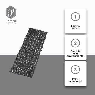 PRIMEO Premium PVC Bath Mat w/ Suction Multi-Purpose Mat 70x35cm Modern Italian Design Amazing Gift Idea For Any Occasion!