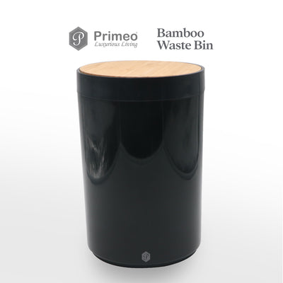 PRIMEO Premium Bamboo Waste Bin