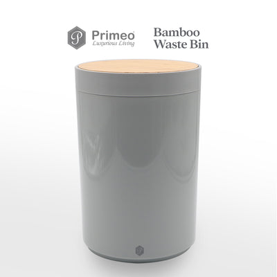 PRIMEO Premium Bamboo Waste Bin