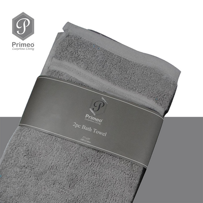 PRIMEO Premium 100% Cotton Bath Towel Set of 2