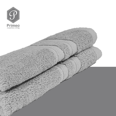 PRIMEO Premium 100% Cotton Hand Towel 520gsm Soft High Absorbent Set of 2 Modern Italian Design Amazing Gift Idea For Any Occasion!