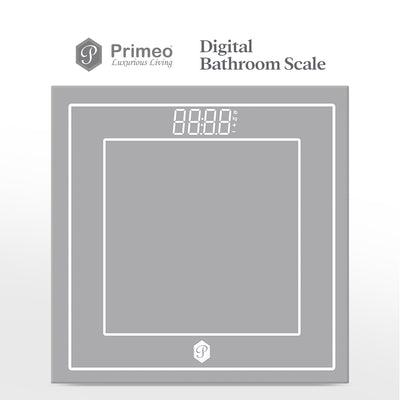 Primeo Digital Bathroom Body Weighing Scale Tempered Glass