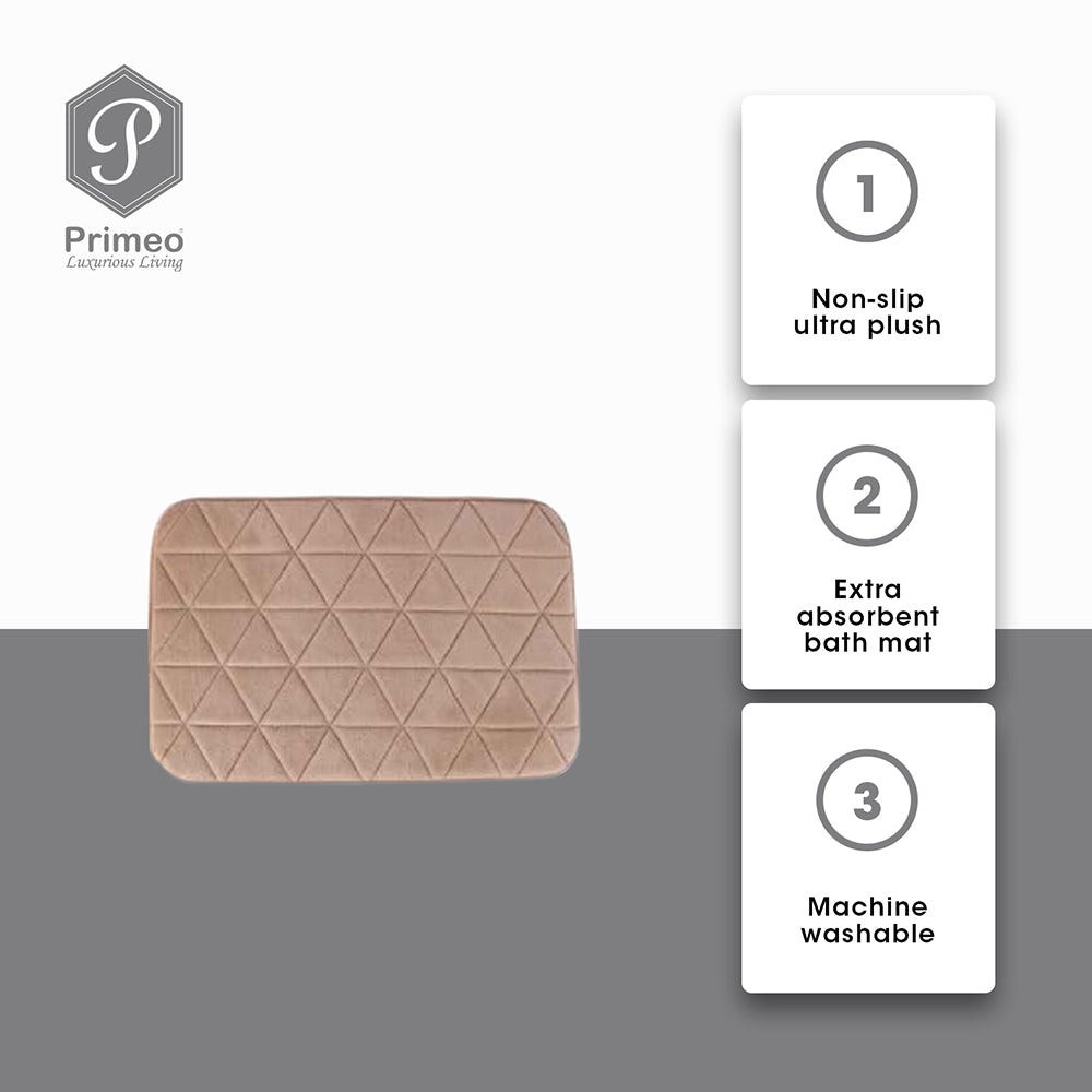 PRIMEO Premium Anti-Slip Memory Foam Mat High Absorbent Modern Italian Design Amazing Gift Idea For Any Occasion!