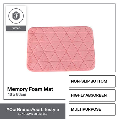 PRIMEO Premium Anti-Slip Memory Foam Mat High Absorbent Modern Italian Design Amazing Gift Idea For Any Occasion!