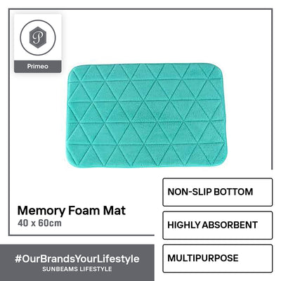 PRIMEO Premium Anti-Slip Memory Foam Mat High Absorbent Modern Italian Design Amazing Gift Idea For Any Occasion!