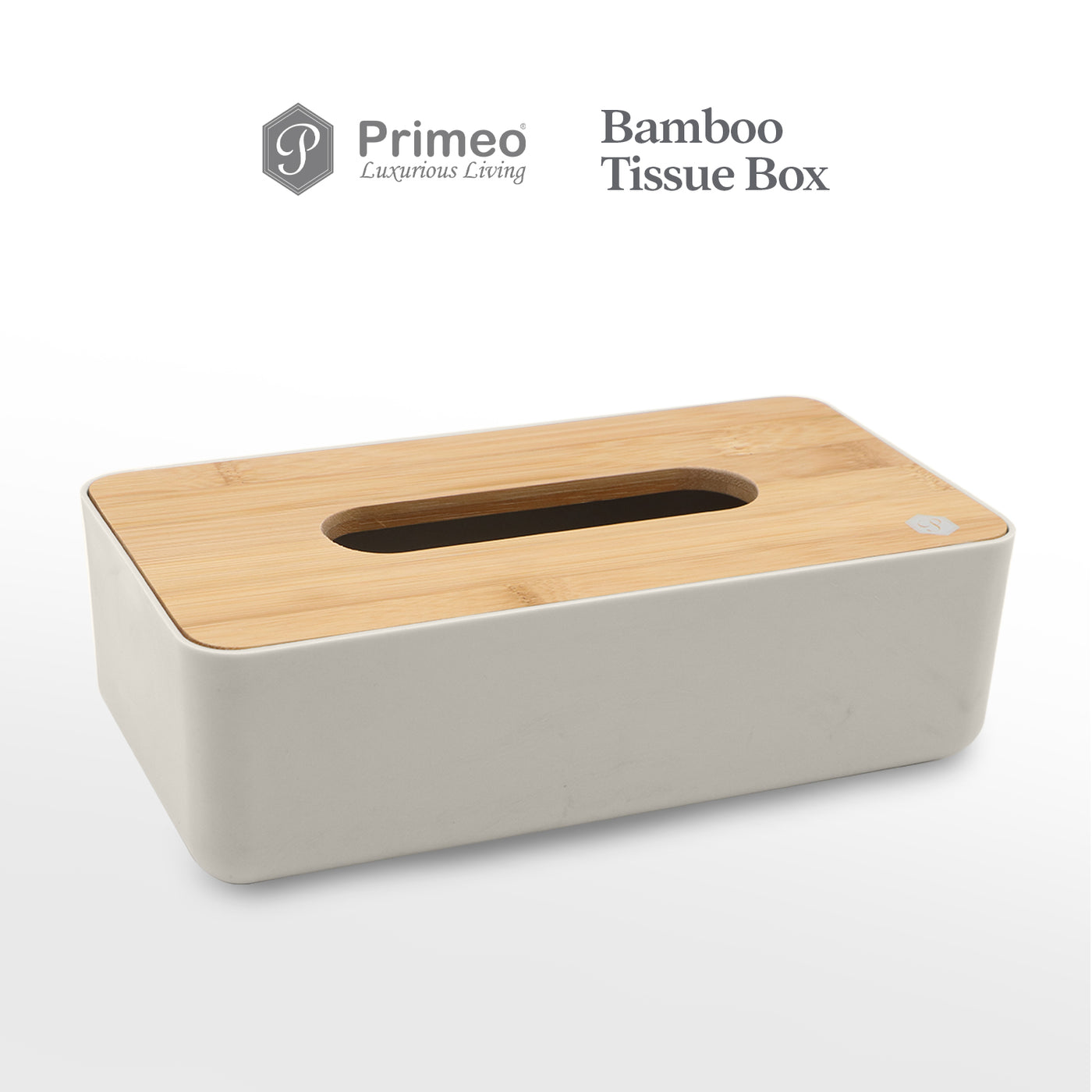 PRIMEO Premium Bamboo Tissue Box