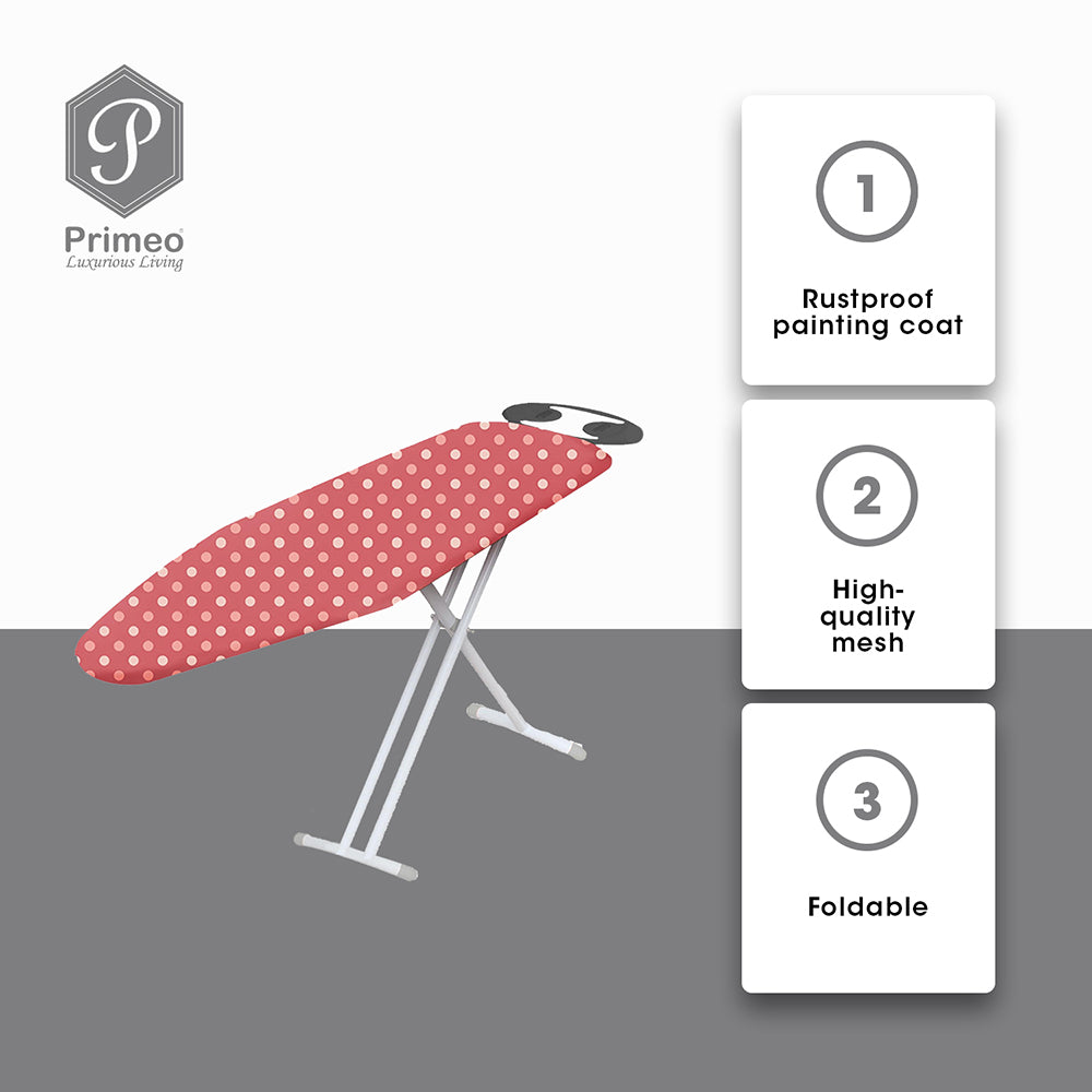 PRIMEO Premium Metal Ironing Board 110cm X 33cm X 86cm Modern Italian Design Amazing Gift Idea For Any Occasion!