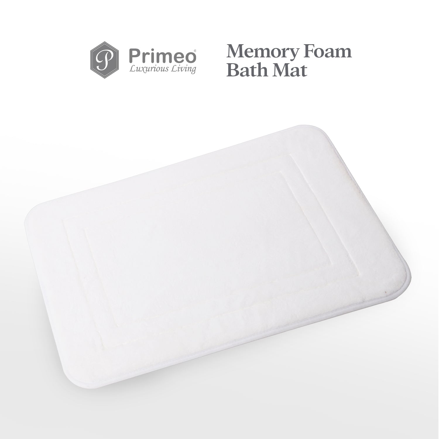 PRIMEO Premium Memory Foam Bathroom Mat