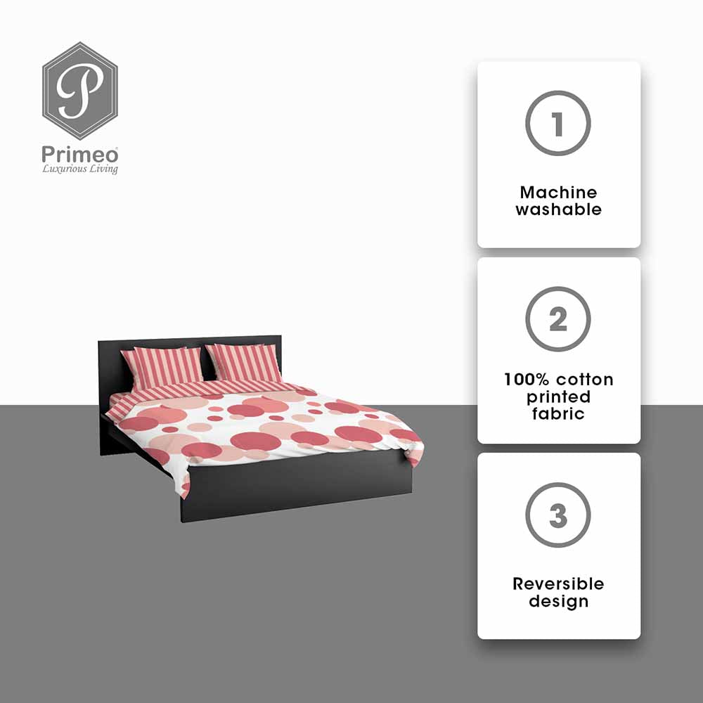 PRIMEO Premium 100% Cotton Flat Fitted Bed Sheet Set, Coral|Gray|Aqua Green Set of 3 Modern Italian Design Amazing Gift Idea For Any Occasion!