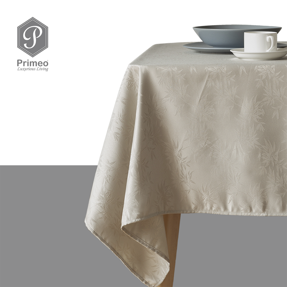 PRIMEO Premium Jacquard Rectangular Table Cloth 100% Polyester 54x72" Heavy Duty Fabric 150gsm Amazing Gift Idea For Any Occasion!