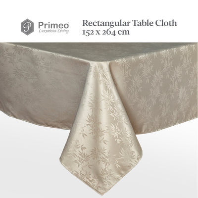 PRIMEO Premium Table Cloth Jacquard 100% Polyester Heavy Duty Fabric 150gsm