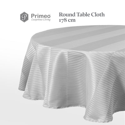 PRIMEO Premium Table Cloth Jacquard 100% Polyester Heavy Duty Fabric 150gsm