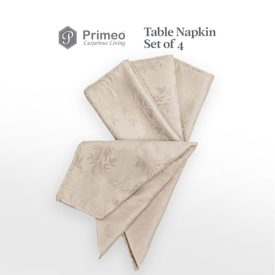 PRIMEO Premium Jacquard Table Napkin Set of 4