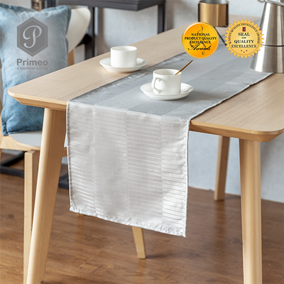 PRIMEO Premium Jacquard Table Runner 100% Polyester 13" x 90"   Heavy Duty Fabric 150gsm Modern Italian Design  Amazing Gift Idea For Any Occasion!
