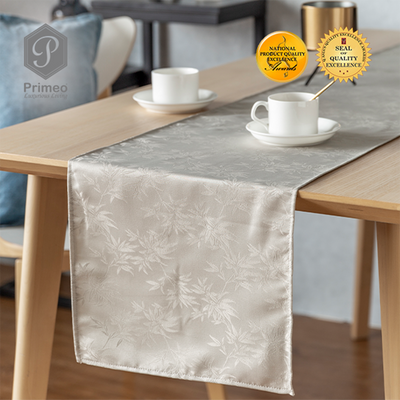 PRIMEO Premium Jacquard Table Runner 100% Polyester 13" x 90"   Heavy Duty Fabric 150gsm Modern Italian Design  Amazing Gift Idea For Any Occasion!