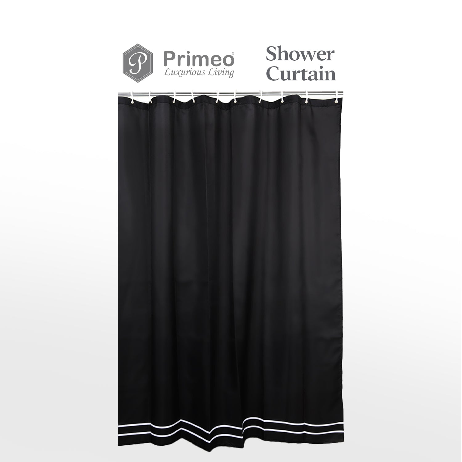 PRIMEO Shower Curtain 180x180 cm 90 GSM