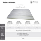 PRIMEO Memory Foam Mattress Topper –  Bamboo Viscose Fabric, Anti-Slip, Cooling, 4 Elastic Straps Single, Full, Queen, King Size