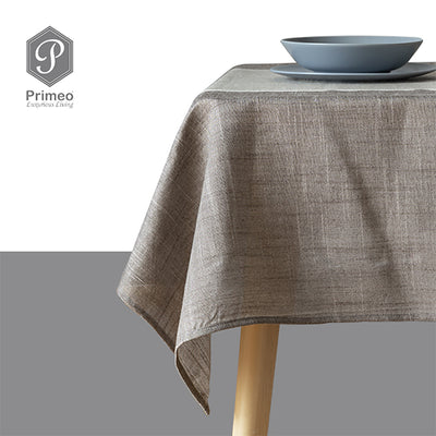 PRIMEO Premium Yarn Dyed Rectangular Table Cloth 100% Polyester 54x72" Heavy Duty Fabric 170gsm Amazing Gift Idea For Any Occasion!